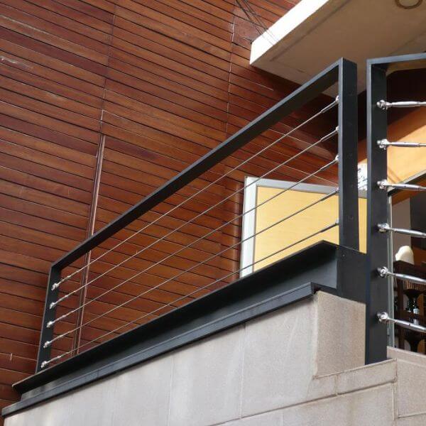 garde-corps aluminium, acier, cables inox, balustrade, rambarde
